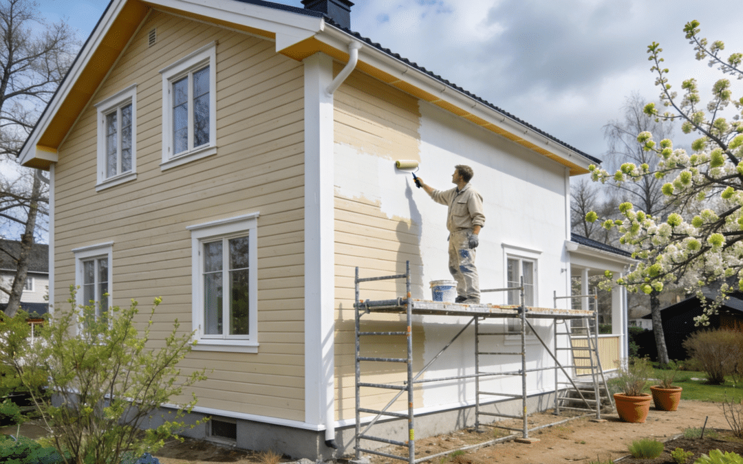 Måla om huset på våren